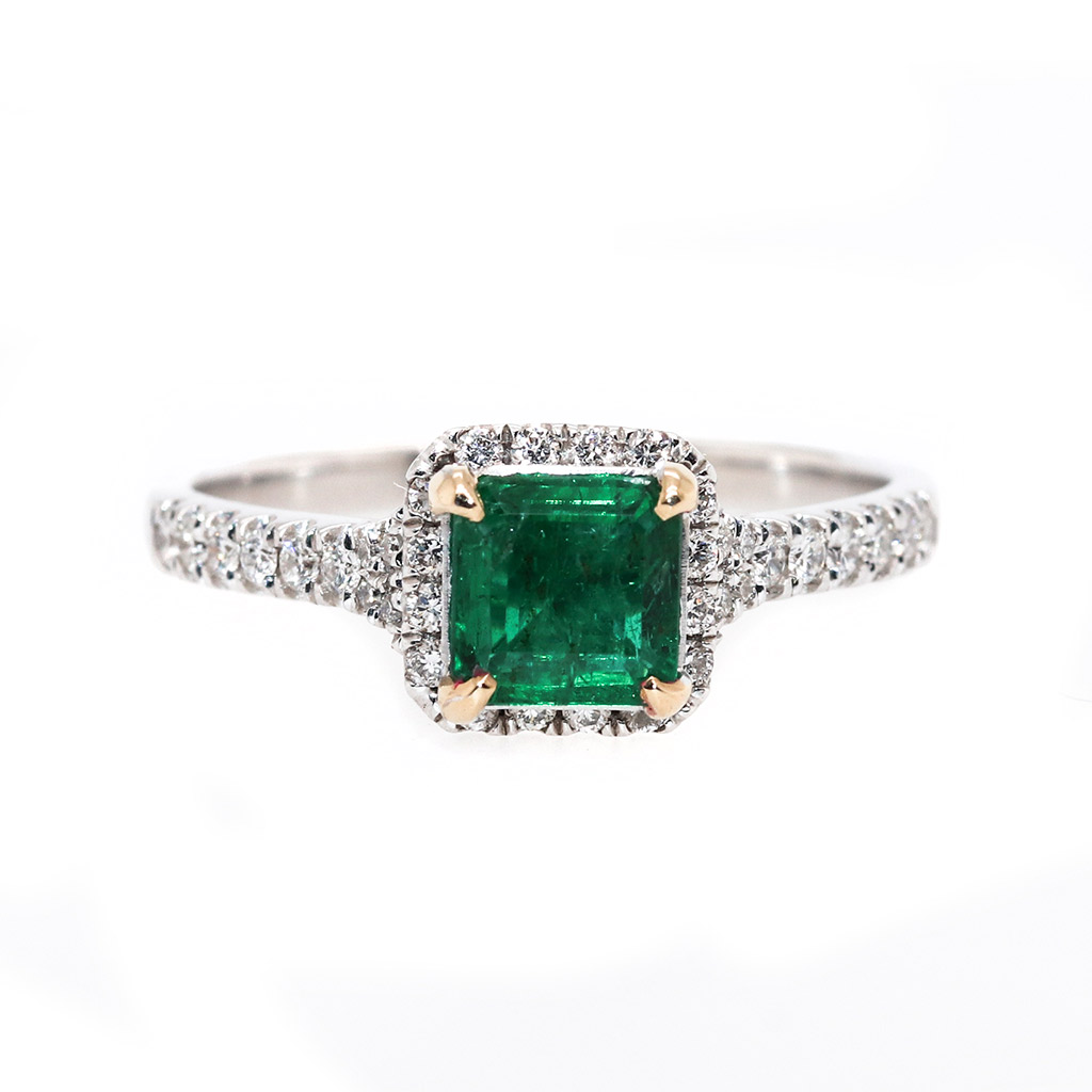 Emerald & Diamond Ring - Grieve Diamond Jeweller