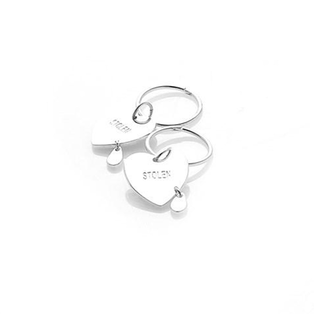 Stolen store heart earrings