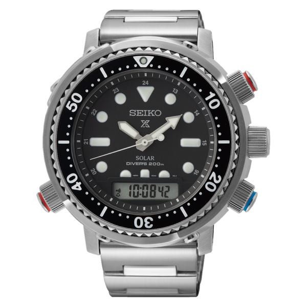 Seiko Gents Stainless-Steel Black Prospex Divers Watch SNJ033P