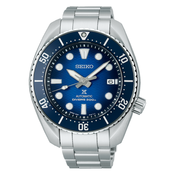 Seiko Gents Stainless-Steel Blue Face Prospex Divers Watch