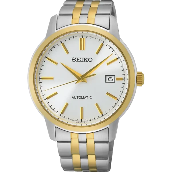 Seiko Gents Bitone Stainless-Steel and Gold Plated Watch SRPH92K