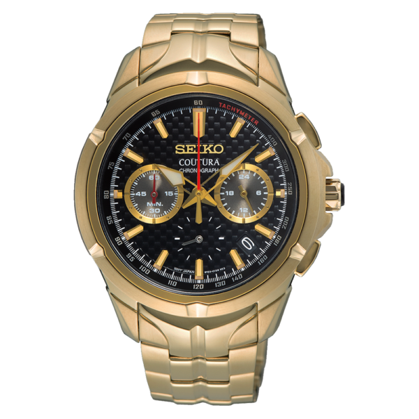 Seiko Gents Yellow -Gold Plated Contura Watch SSB438P