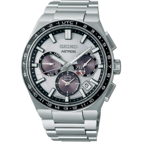 Seiko Gents Astron Stainless-Steel 100M Water Resistance Three Dial Watch SSH107J