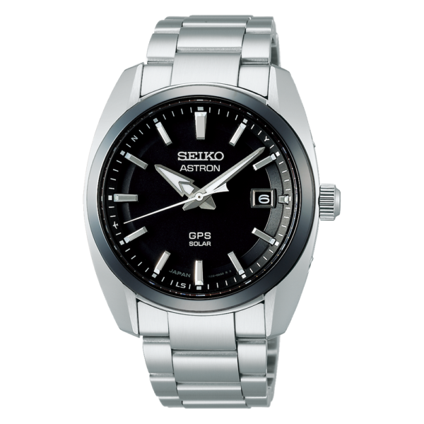 Seiko Gents Stainless-Steel Black Astron Watch SSJ005J