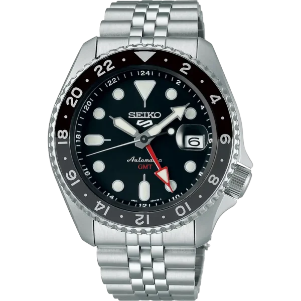 Seiko Gents Stainless-Steel Black Sports Watch SSK001K