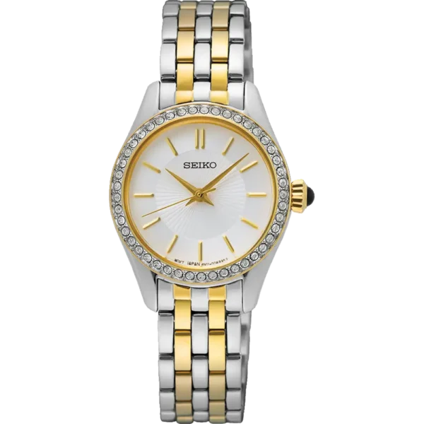 Seiko Ladies CZ Pearl Bitone SUR540P