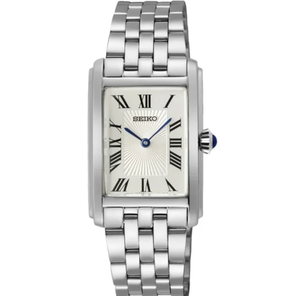 Seiko Ladies Stainless-Steel Square Roman SWR083P