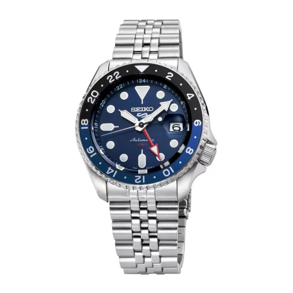 Seiko Gents Stainless-Steel Blue Face Sports Watch